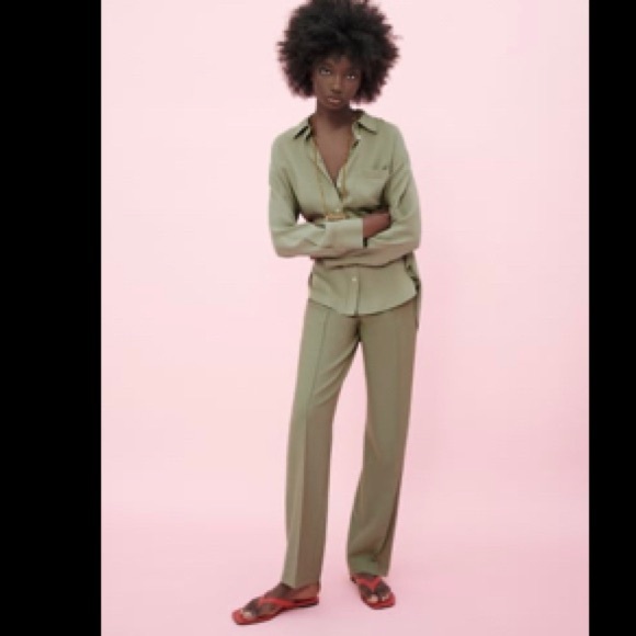 Brand new, Full length trousers, green khaki - Picture 4 of 5